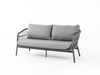 Java 2 Seater Outdoor Sofa Charcoal