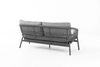 Java 2 Seater Outdoor Sofa Charcoal Back View