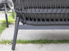 Java 2 Seater Outdoor Sofa Charcoal Zoom Back