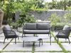 Java 4 Seater Outdoor Lounge Setting Charcoal