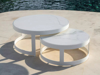 Adagio Outdoor Round Coffee Tables (Set of 2)