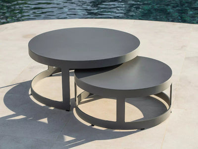 Adagio Outdoor Round Coffee Tables (Set of 2)