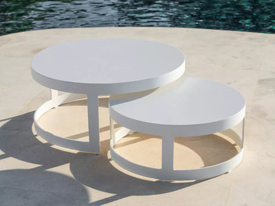 Adagio Outdoor Round Coffee Tables (Set of 2)