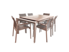 Tahini Outdoor Extendable Teak Dining Table